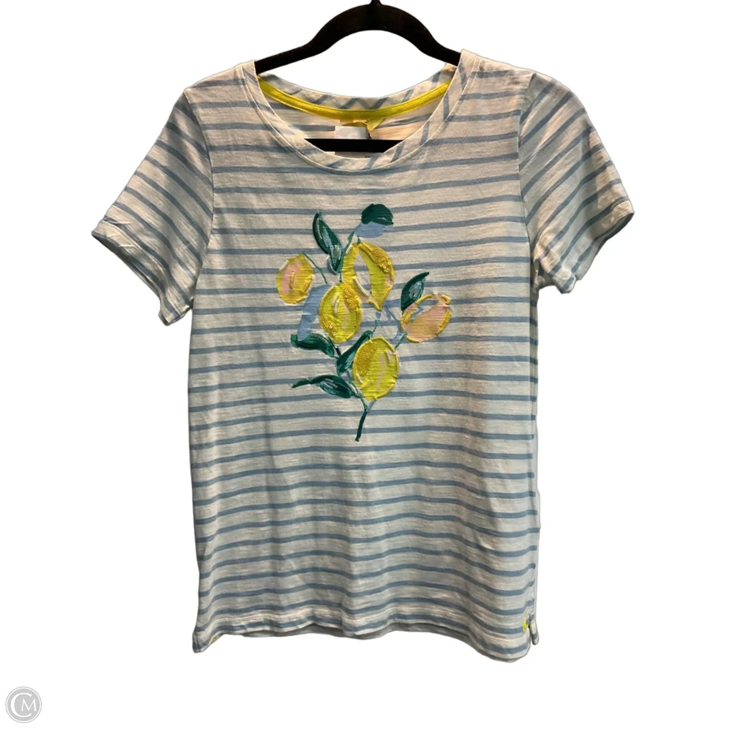 Top Short Sleeve By Joules In Tropical Print, Size: 6