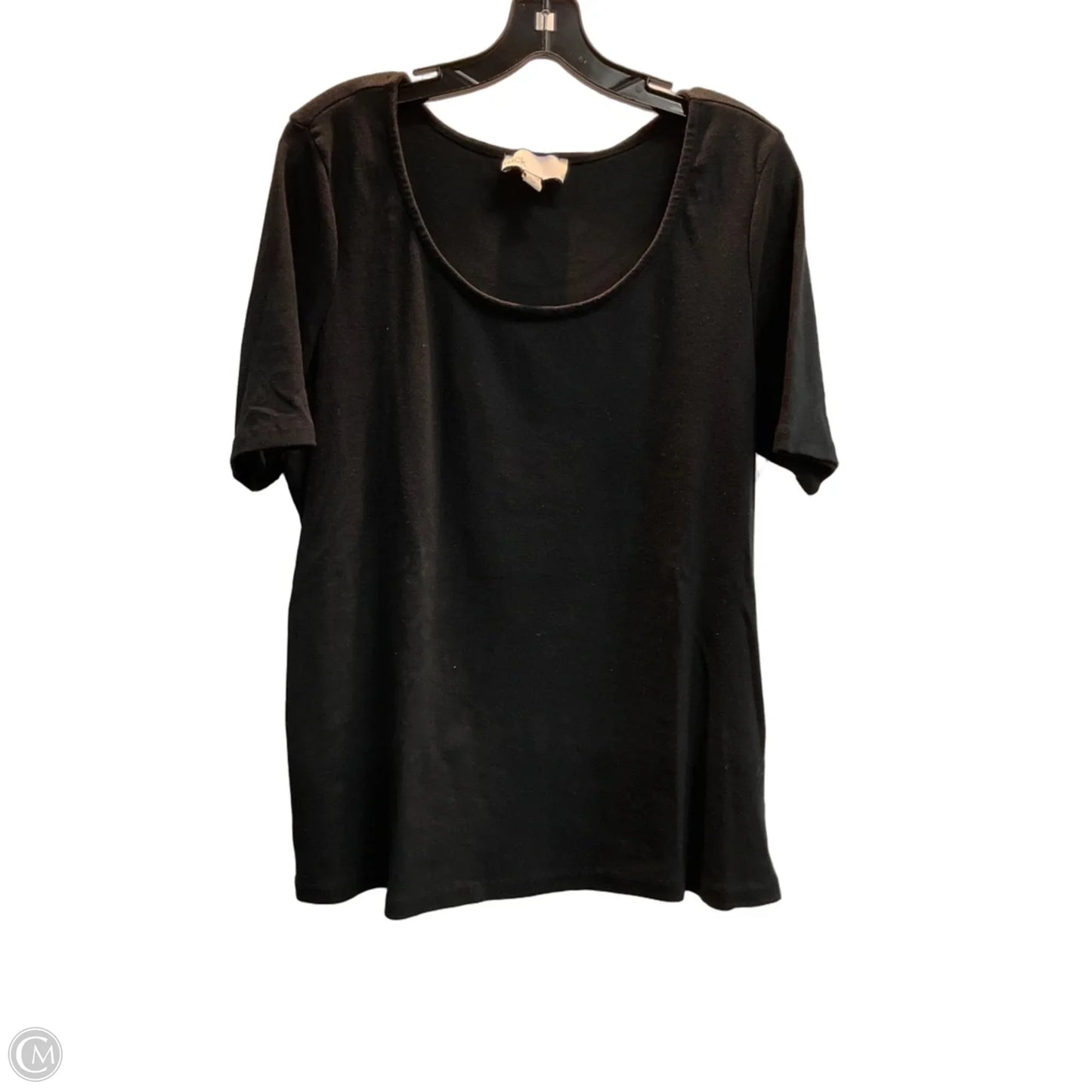 Top Short Sleeve Basic By Nordstrom In Black, Size: L