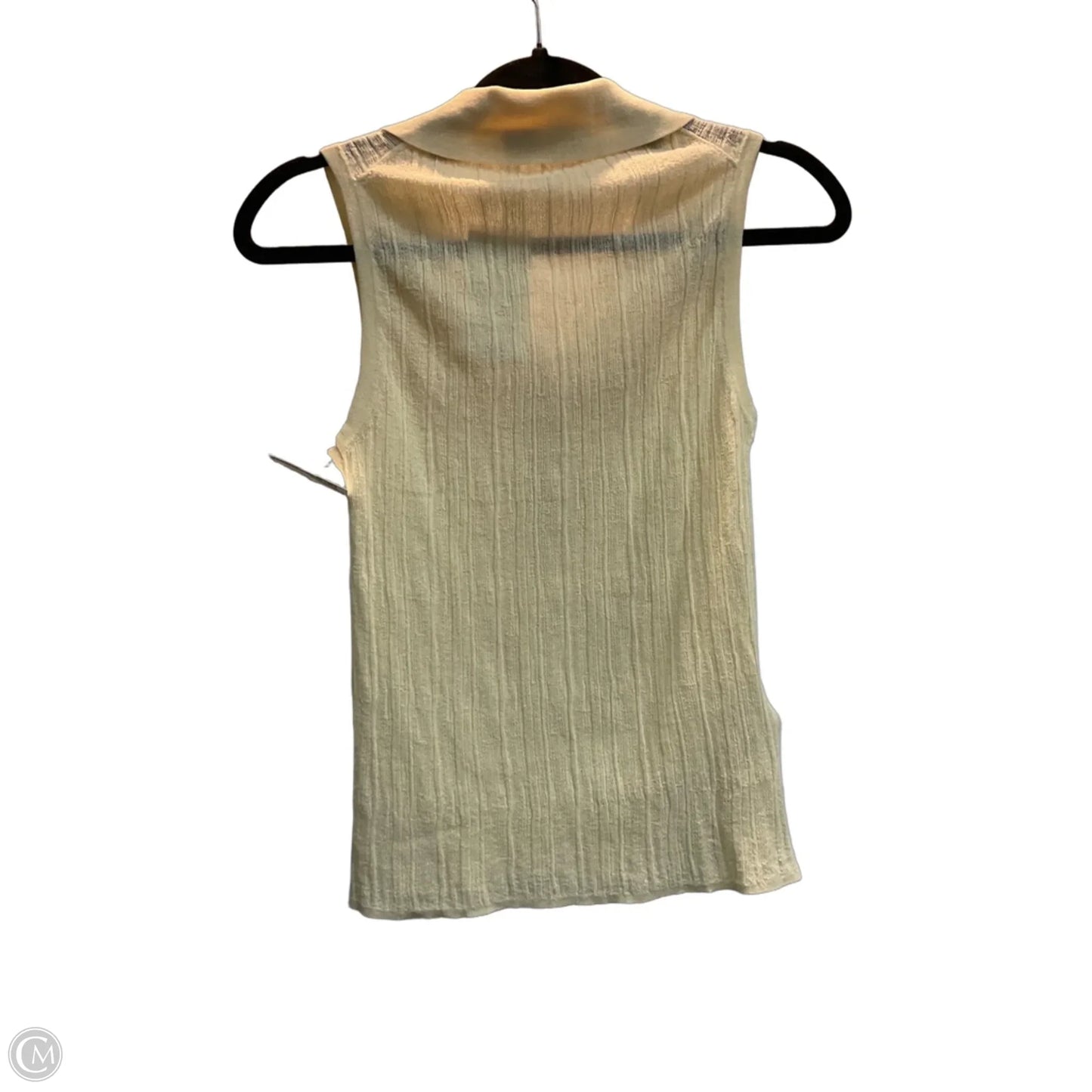 Top Sleeveless By Mng In Yellow, Size: S