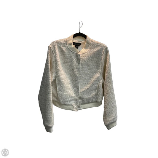 Jacket Puffer & Quilted By Rachel Zoe In White, Size: M