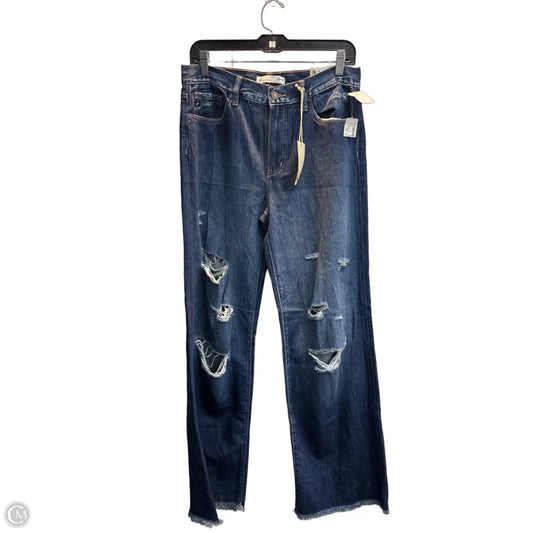 Jeans Wide Leg By Kancan In Blue Denim, Size: 6