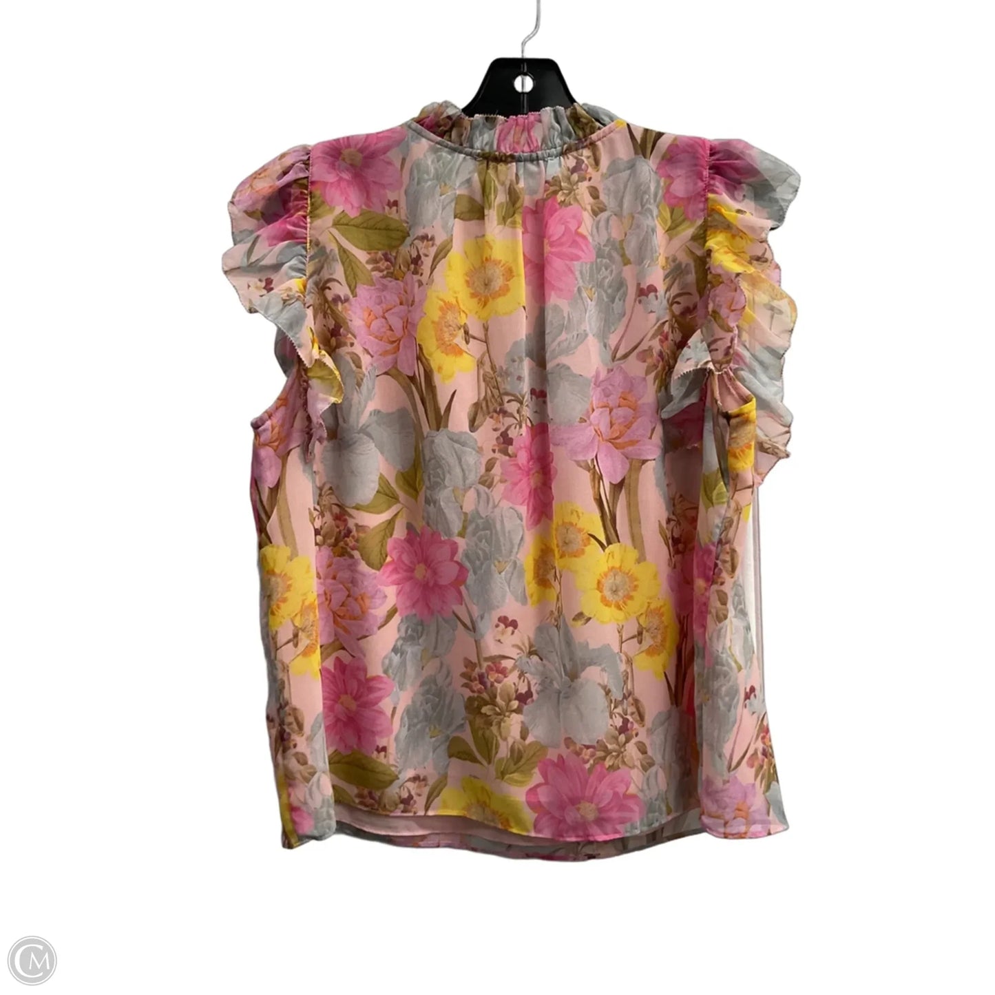 Top Sleeveless By Olivaceous In Floral Print, Size: L