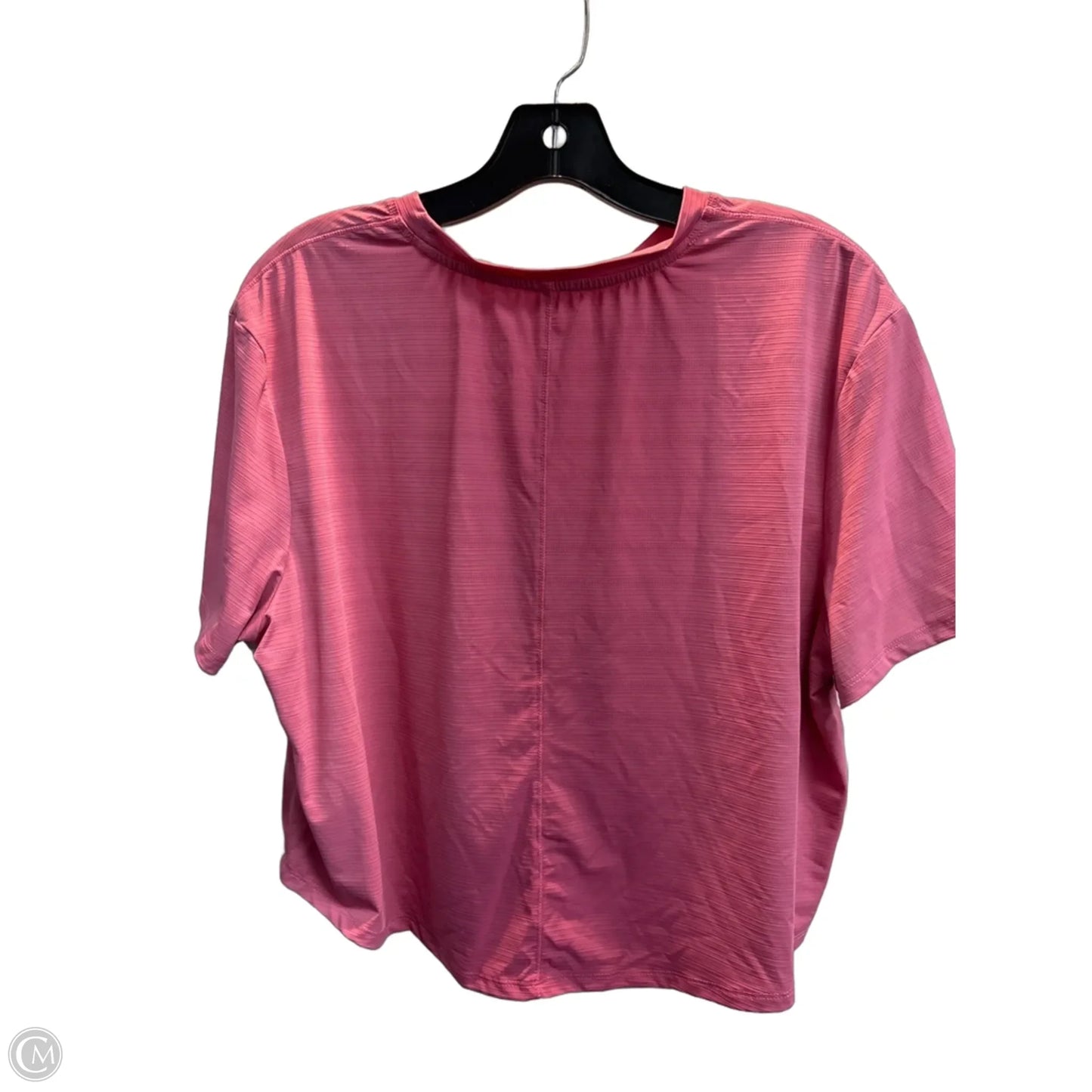 Athletic Top Short Sleeve By Spyder In Pink, Size: M