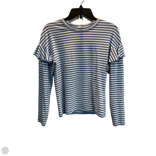 Top Long Sleeve By H&m In Striped Pattern, Size: Xs