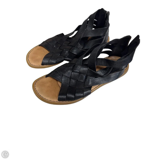 Sandals Flats By Born In Black, Size: 7