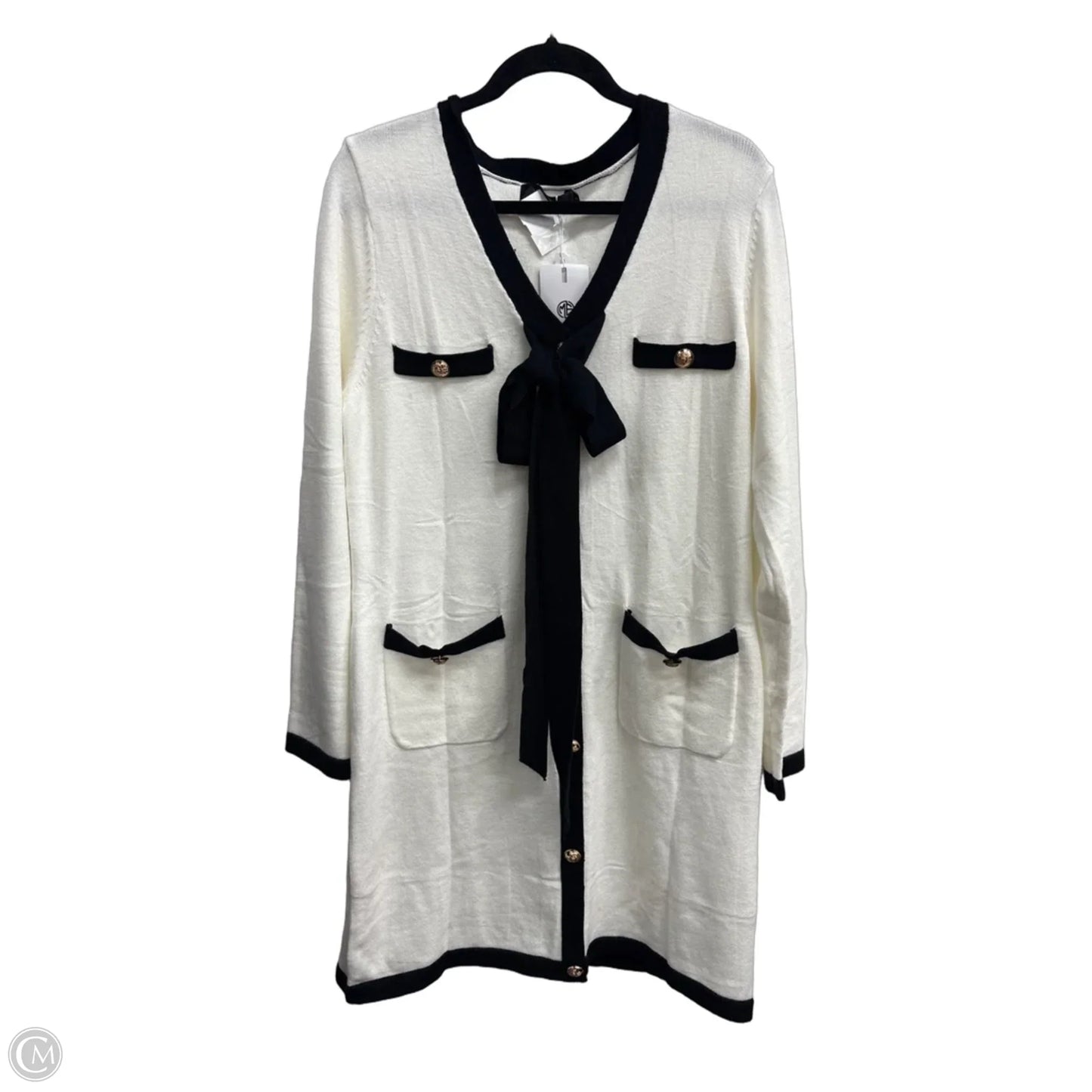 Dress Sweater By Merokeety In White, Size: L