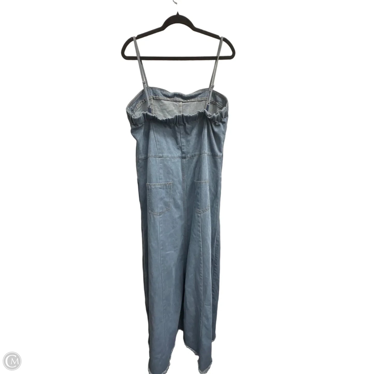 Dress Casual Maxi By Clothes Mentor In Blue Denim, Size: Xl