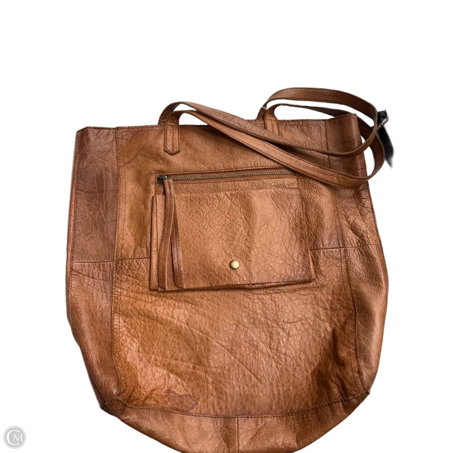 Tote Leather By Clothes Mentor, Size: Large