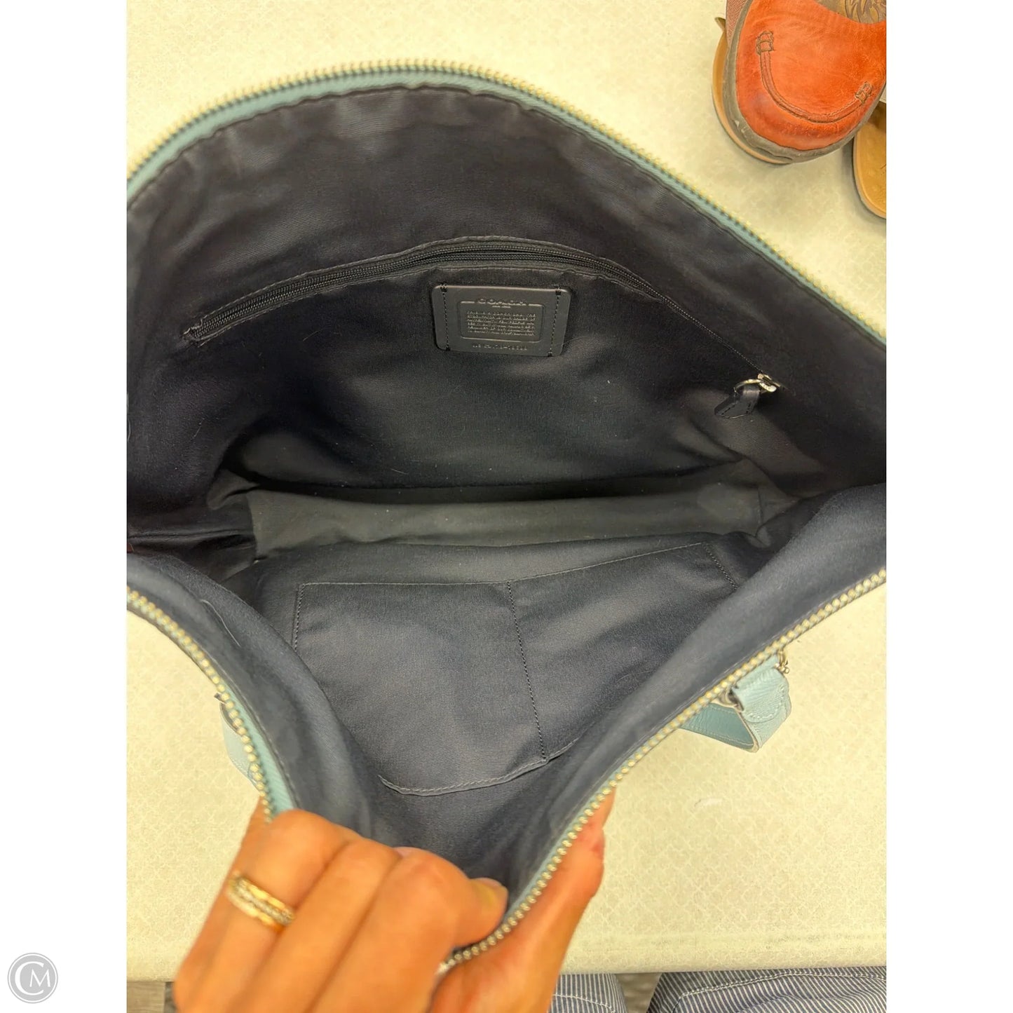 Tote Designer By Coach, Size: Medium