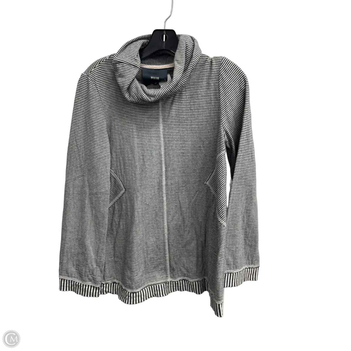 Sweatshirt Collar By Maeve In Striped Pattern, Size: S