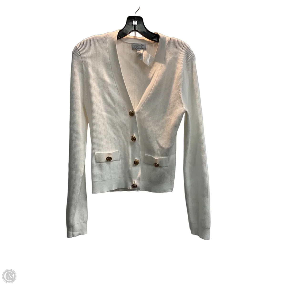 Cardigan By Sofia By Sofia Vergara In White, Size: M