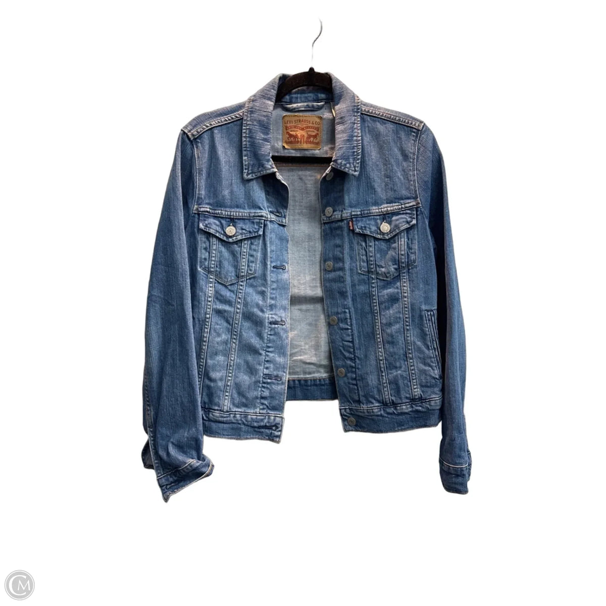 Jacket Denim By Levis In Blue Denim, Size: M