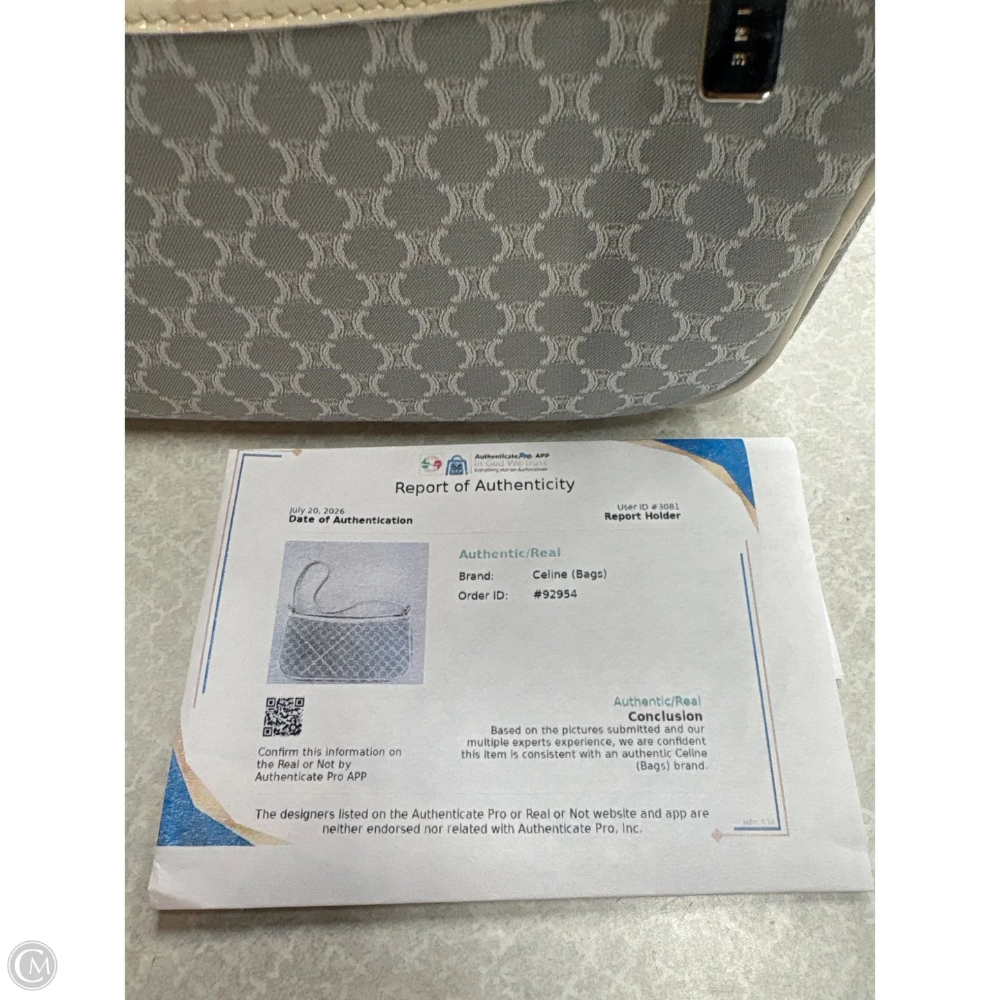 Handbag Luxury Designer By Celine, Size: Small