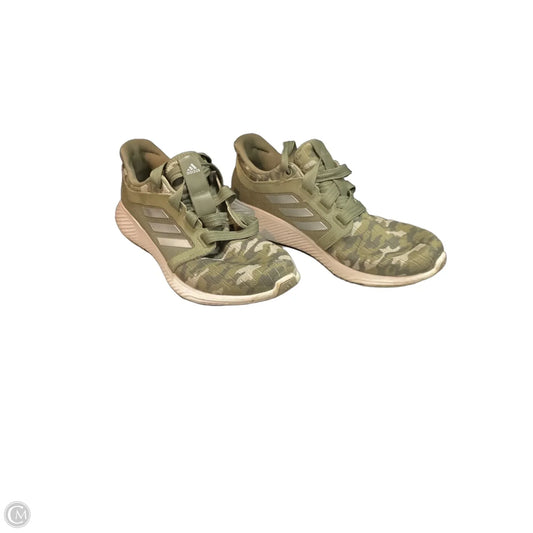 Shoes Athletic By Adidas In Camouflage Print, Size: 7.5