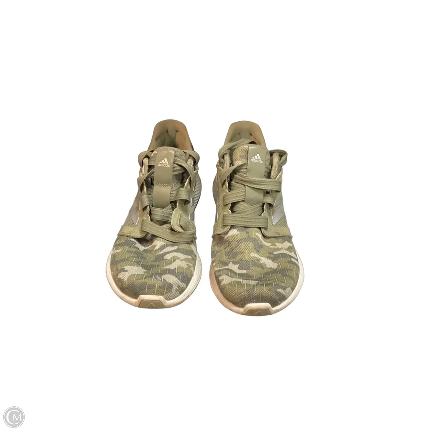 Shoes Athletic By Adidas In Camouflage Print, Size: 7.5