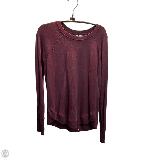 Sweatshirt Crewneck By Athleta In Maroon, Size: Xs