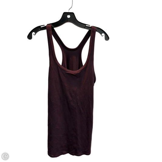 Athletic Tank Top By Lululemon In Maroon, Size: Xl