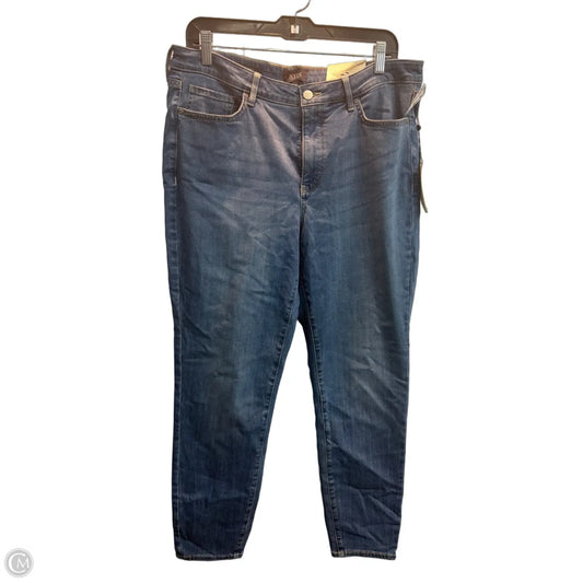 Jeans Skinny By Not Your Daughters Jeans In Blue Denim, Size: 14