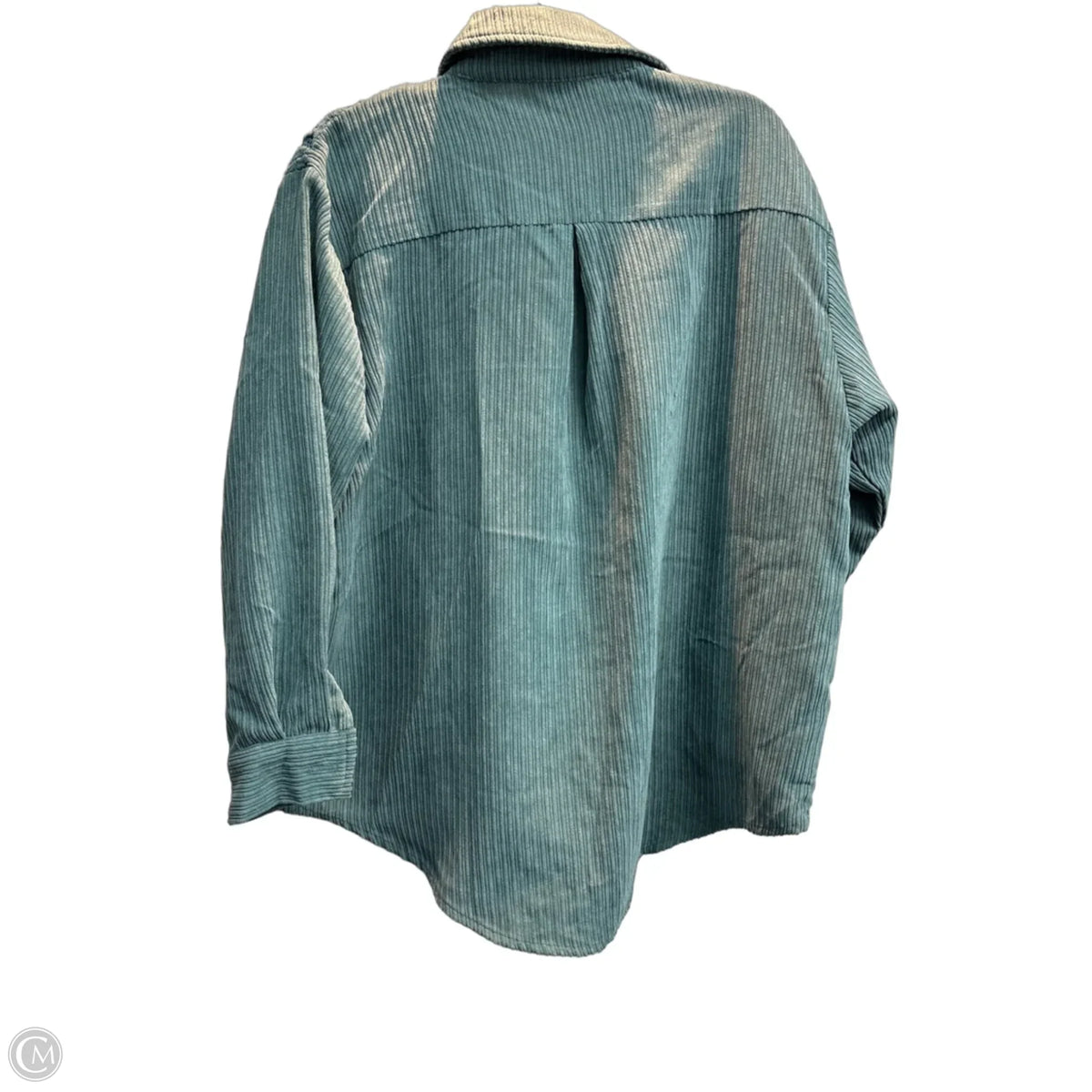 Jacket Shirt By Davi & Dani In Teal, Size: S