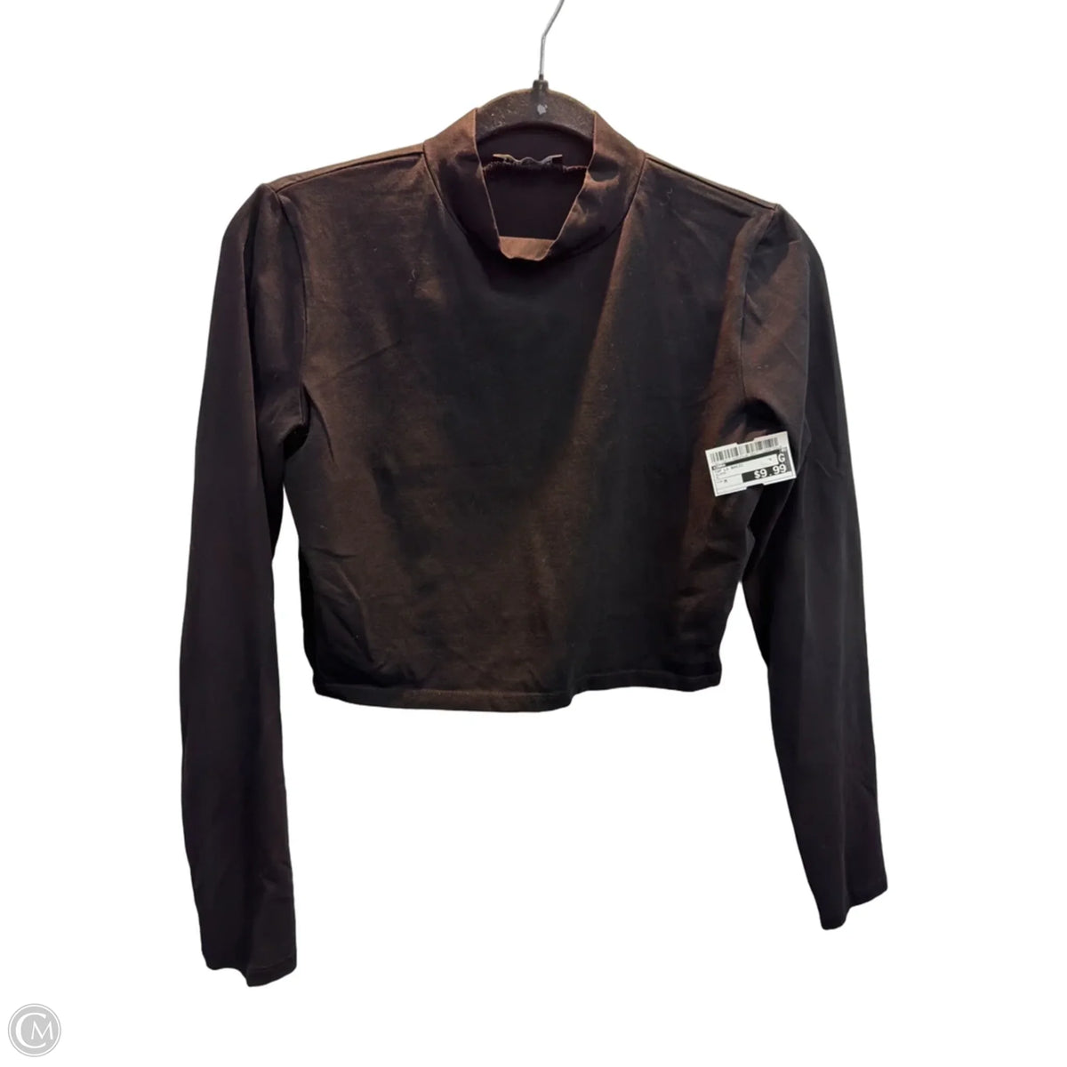 Top Long Sleeve Basic By Zara In Black, Size: M