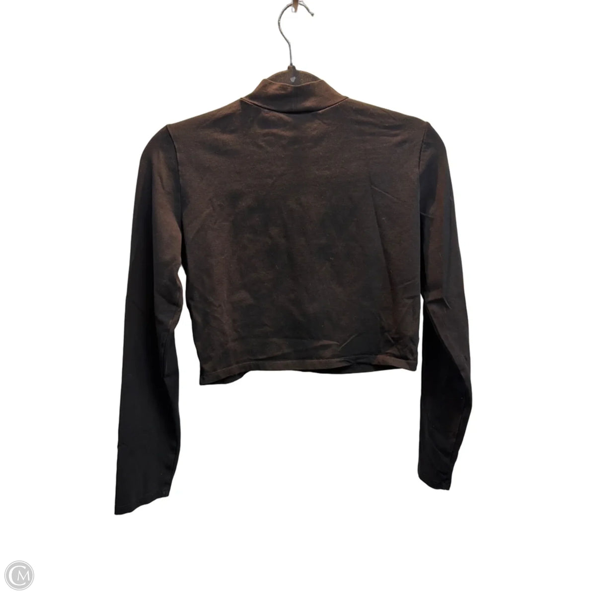 Top Long Sleeve Basic By Zara In Black, Size: M