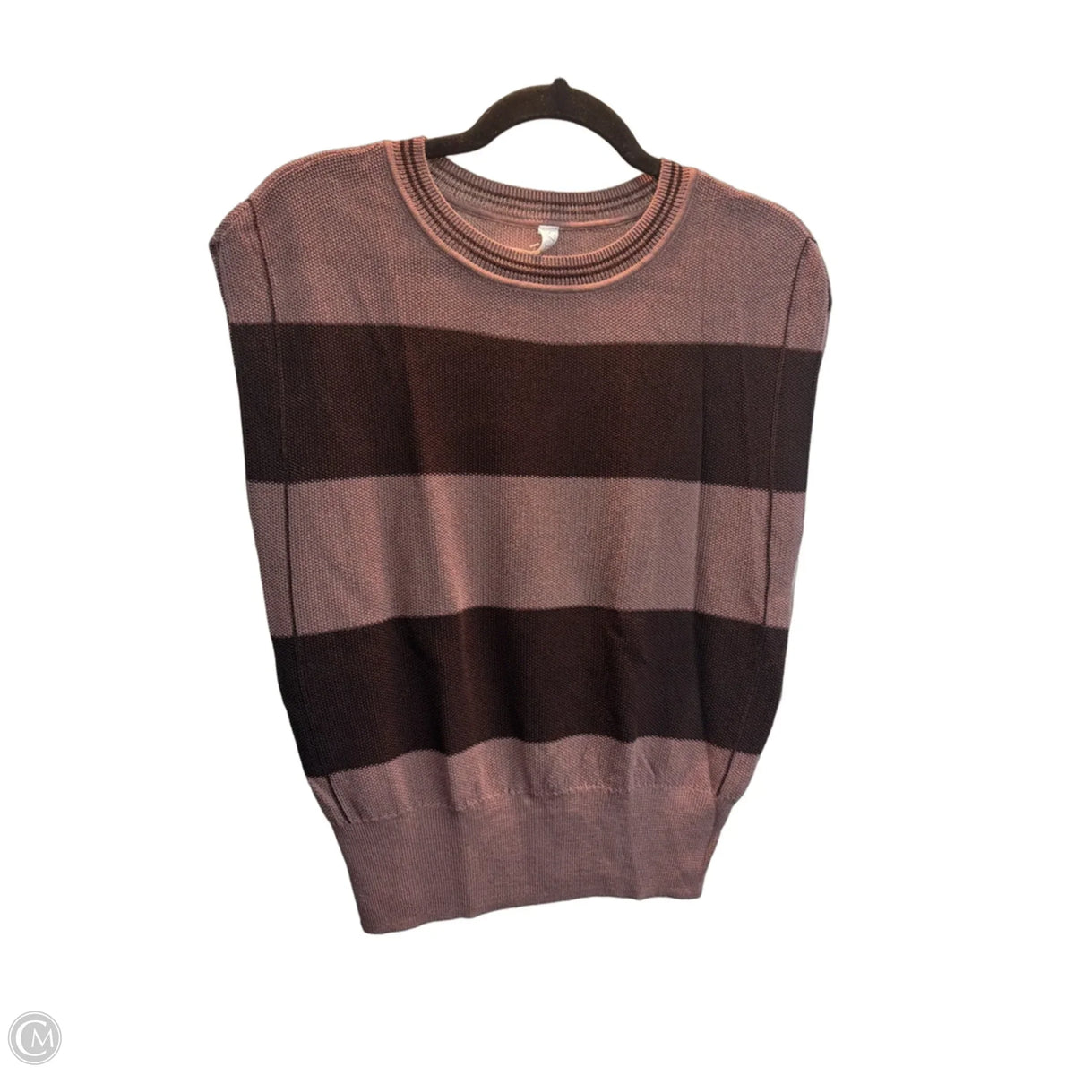 Top Sleeveless By Stylus In Striped Pattern, Size: S
