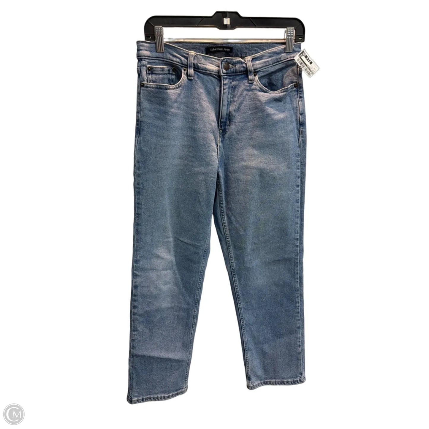 Jeans Straight By Calvin Klein In Blue Denim, Size: 4