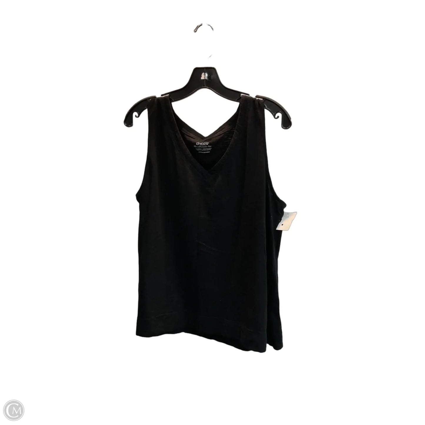 Top Sleeveless Basic By Chicos In Black, Size: Xl
