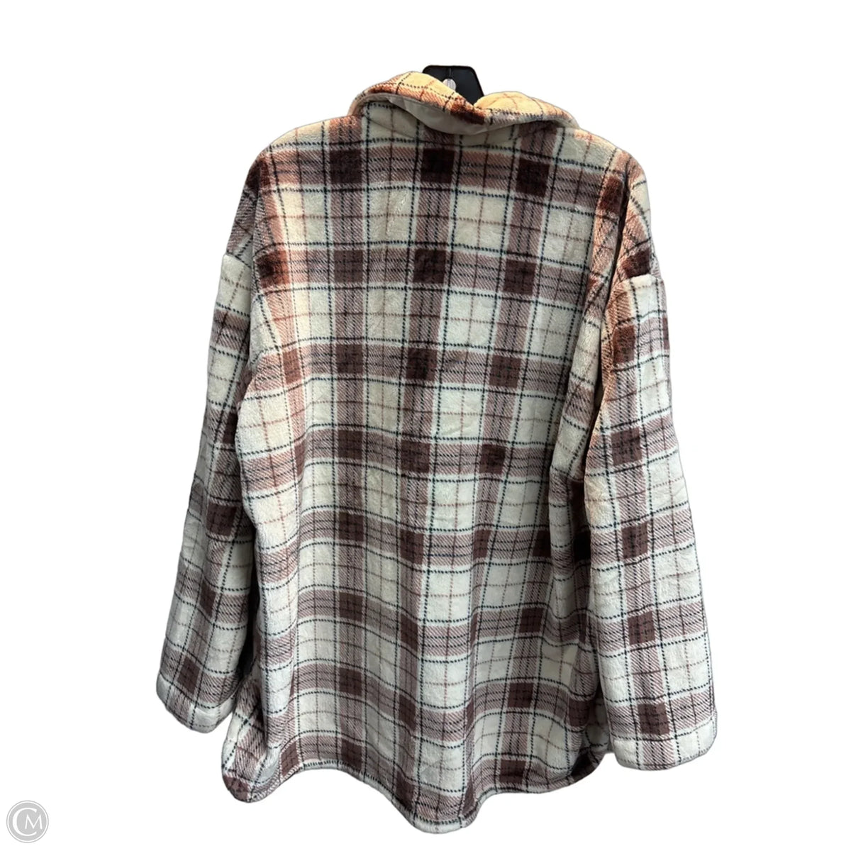 Jacket Fleece By Torrid In Checkered Pattern, Size: 1x