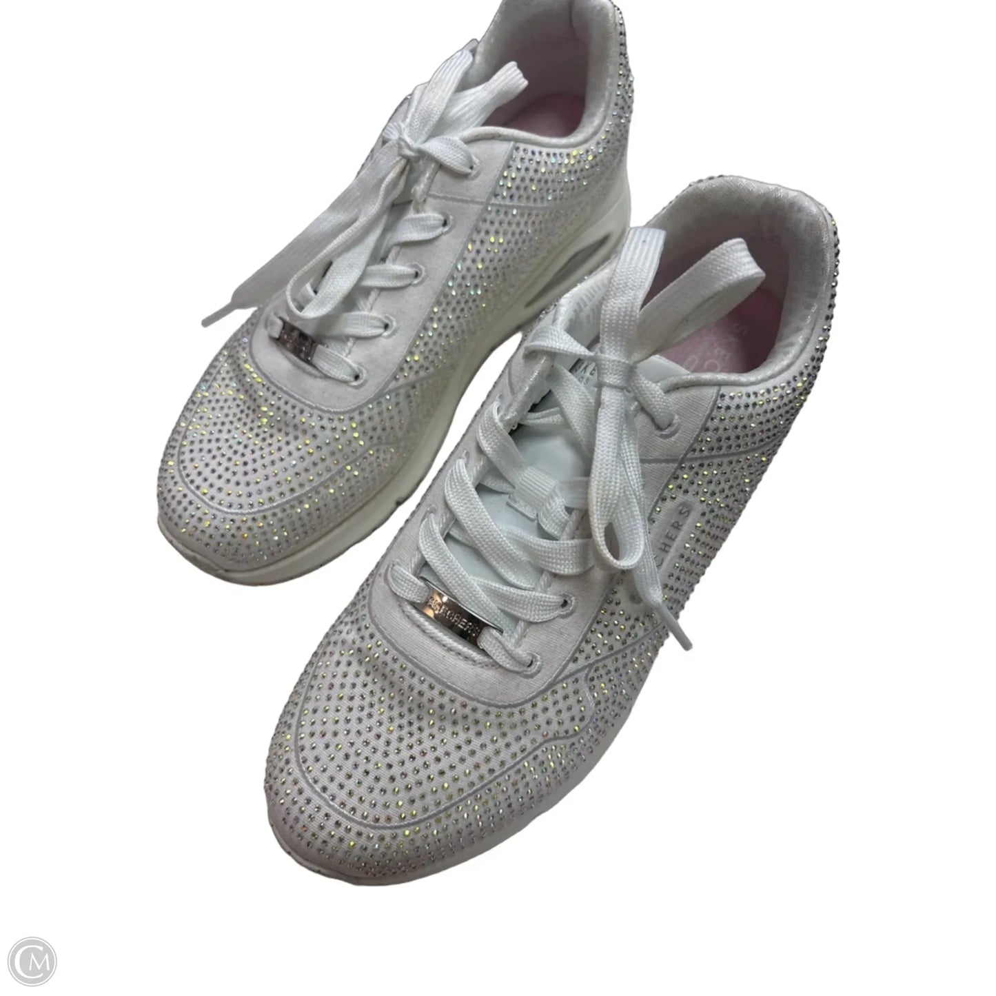 Shoes Sneakers By Skechers In White, Size: 7.5