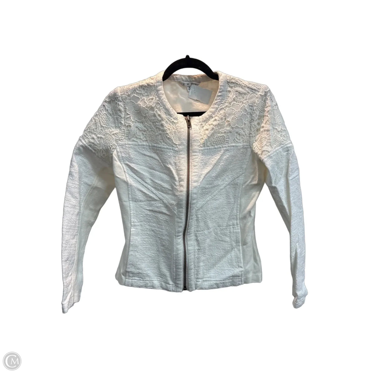 Jacket Denim By Cabi In White, Size: S