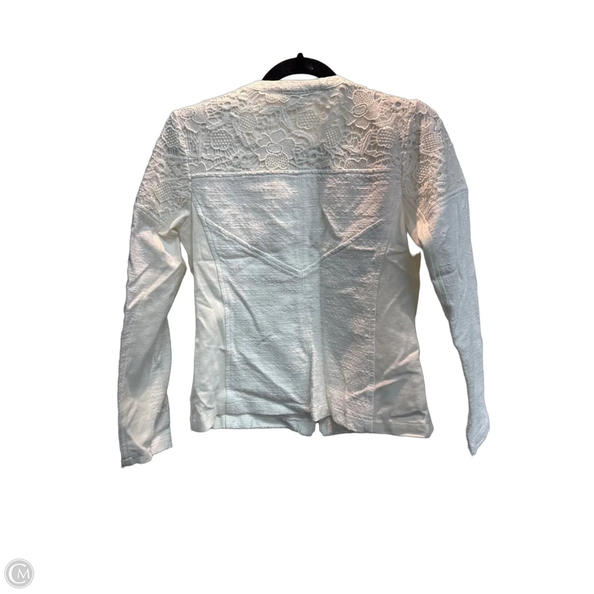 Jacket Denim By Cabi In White, Size: S