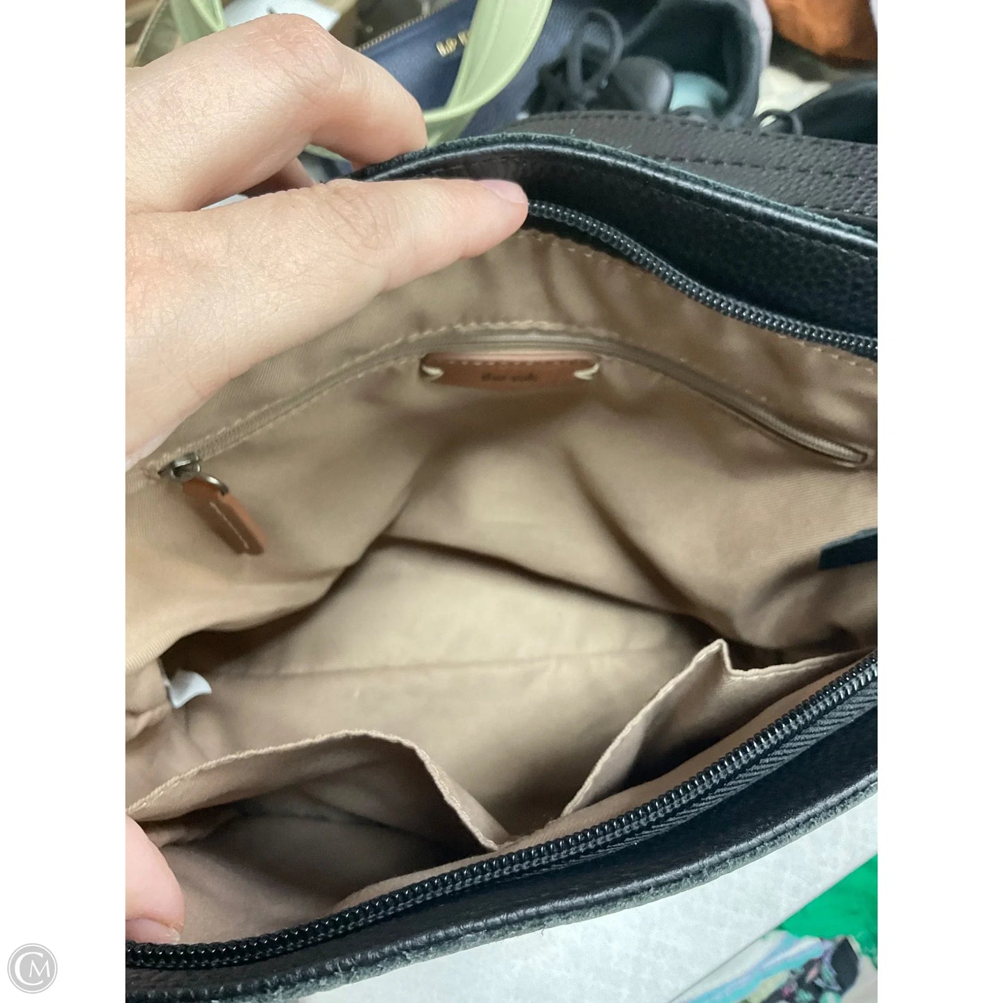 Handbag Leather By The Sak, Size: Medium