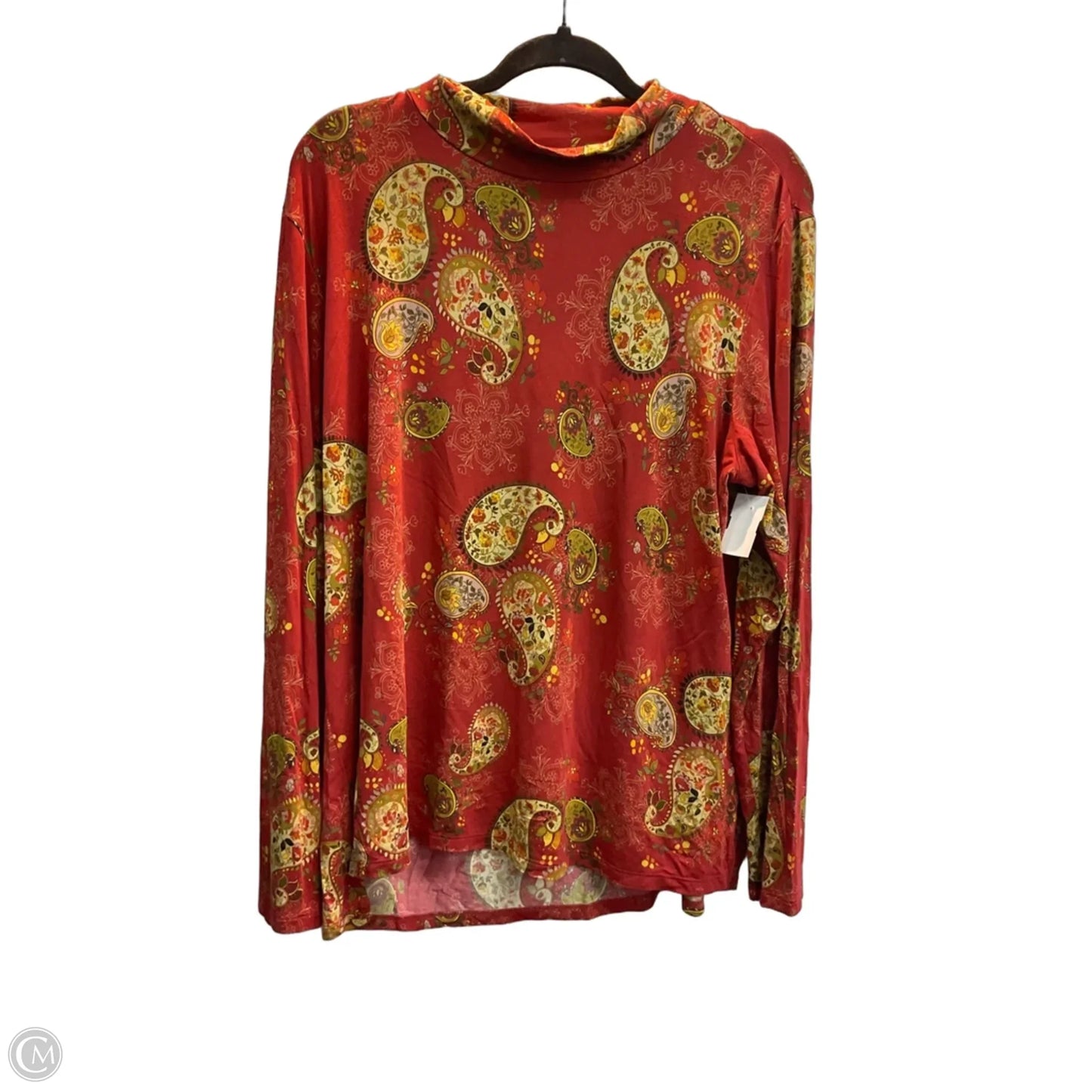 Top Long Sleeve By Johnny Was In Red, Size: Xl