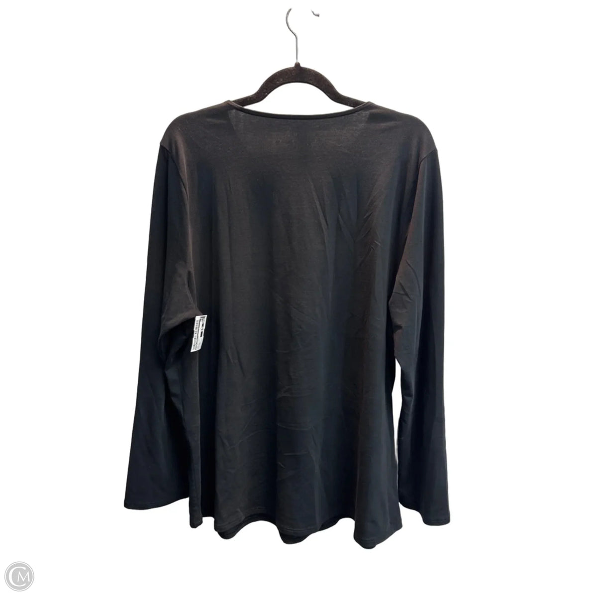 Top Long Sleeve Basic By Pure Jill In Black, Size: Xl