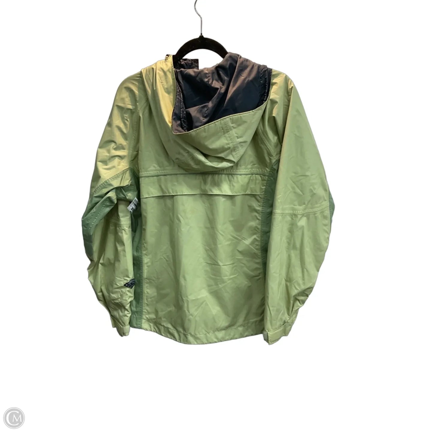 Jacket Windbreaker By Columbia In Green, Size: M