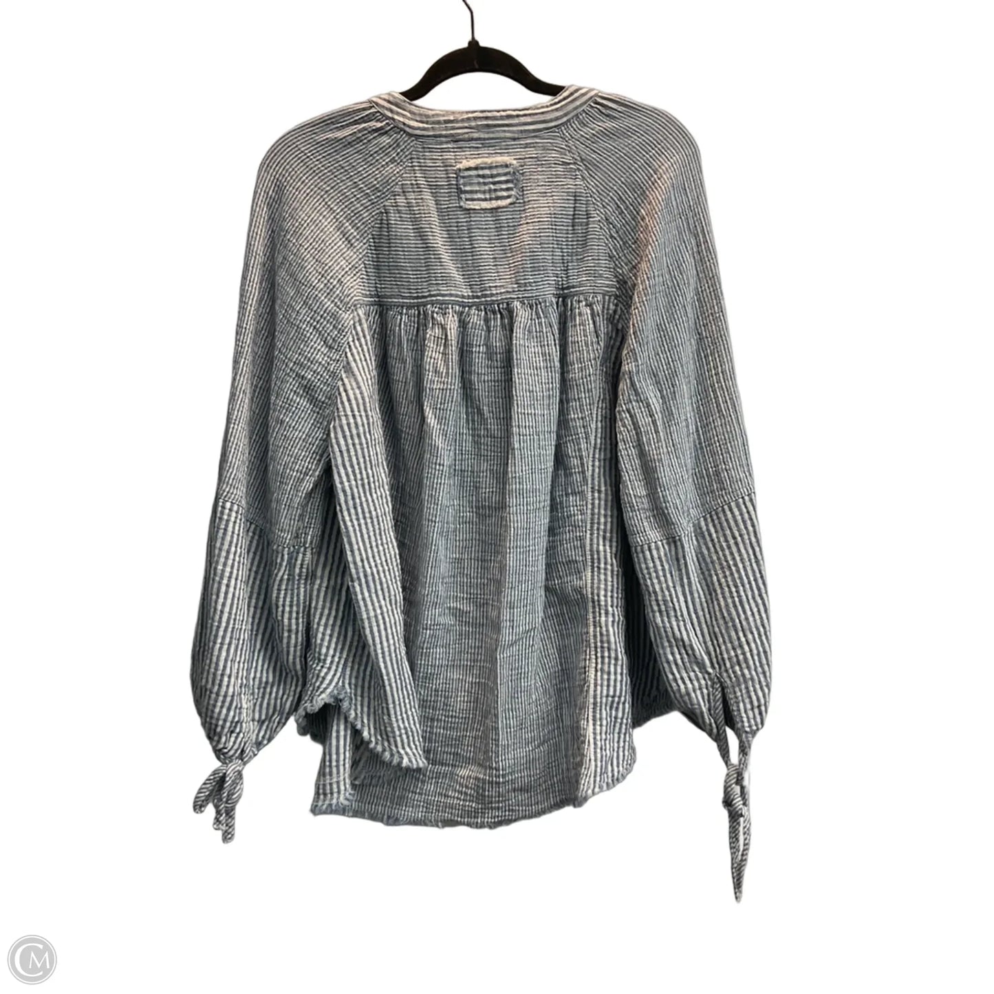 Top Long Sleeve By Aerie In Striped Pattern, Size: Xs