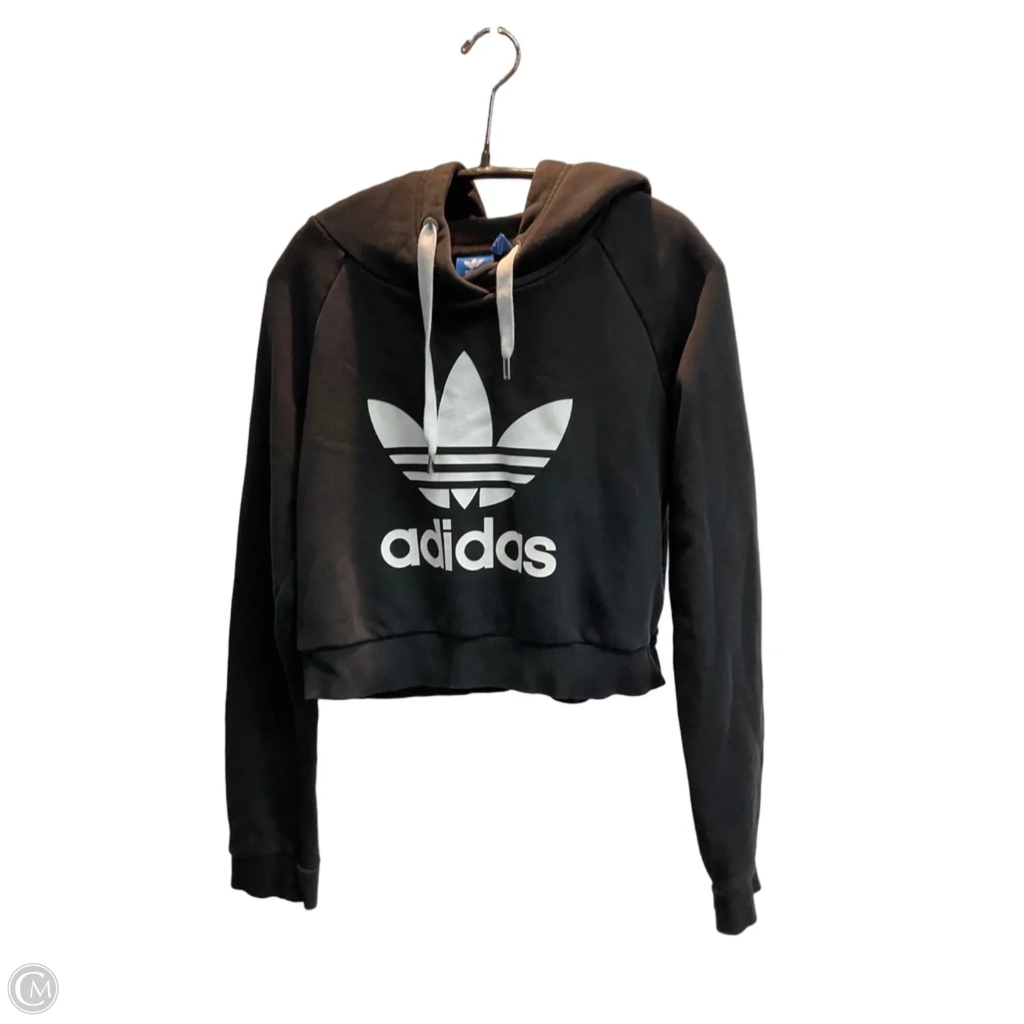 Athletic Sweatshirt Hoodie By Adidas In Black, Size: Xs