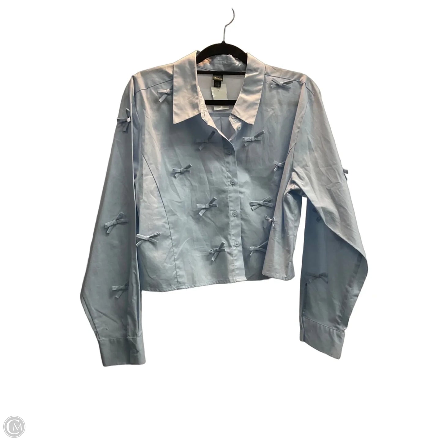 Top Long Sleeve By Wild Fable In Blue, Size: Xl