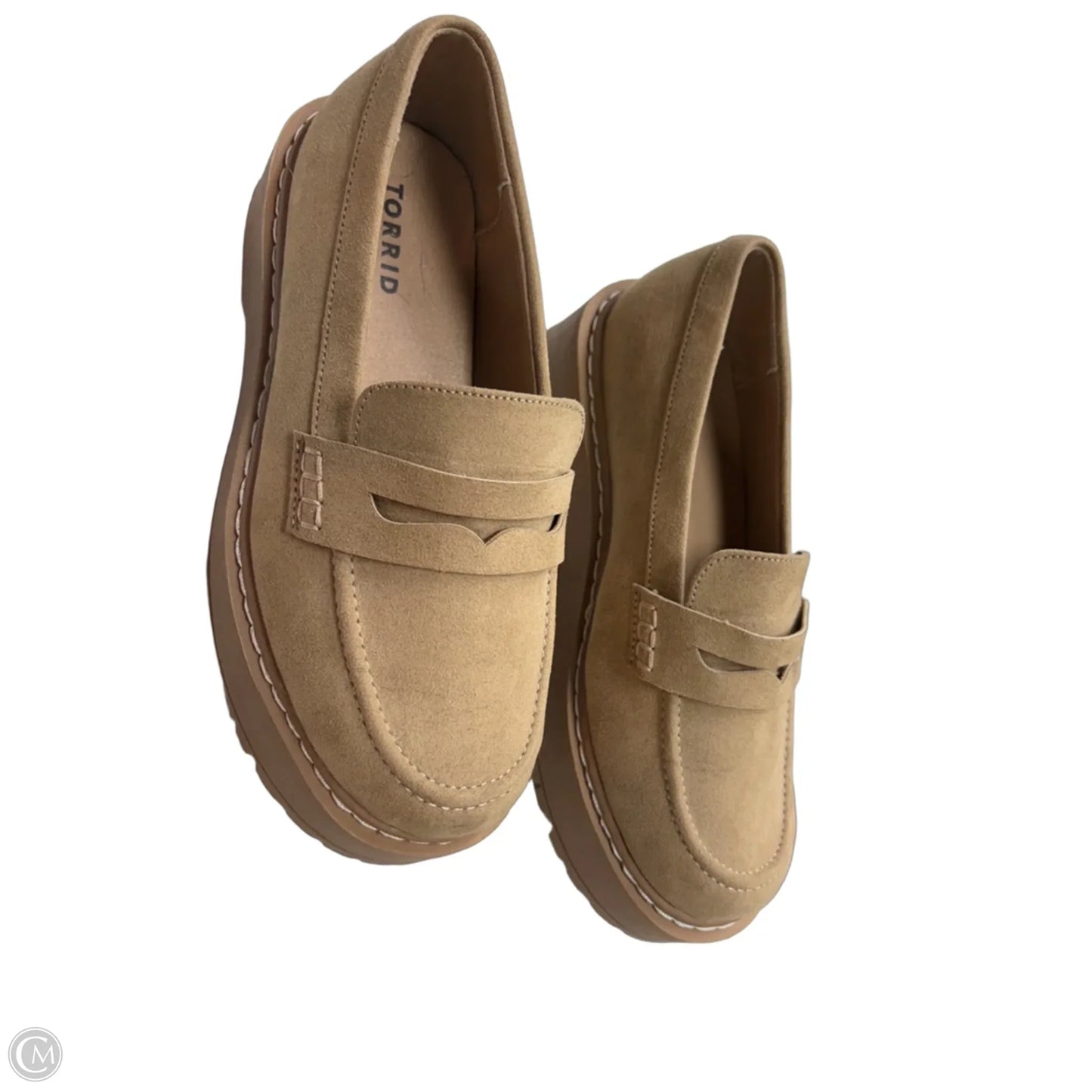 Shoes Heels Platform By Torrid In Tan, Size: 7