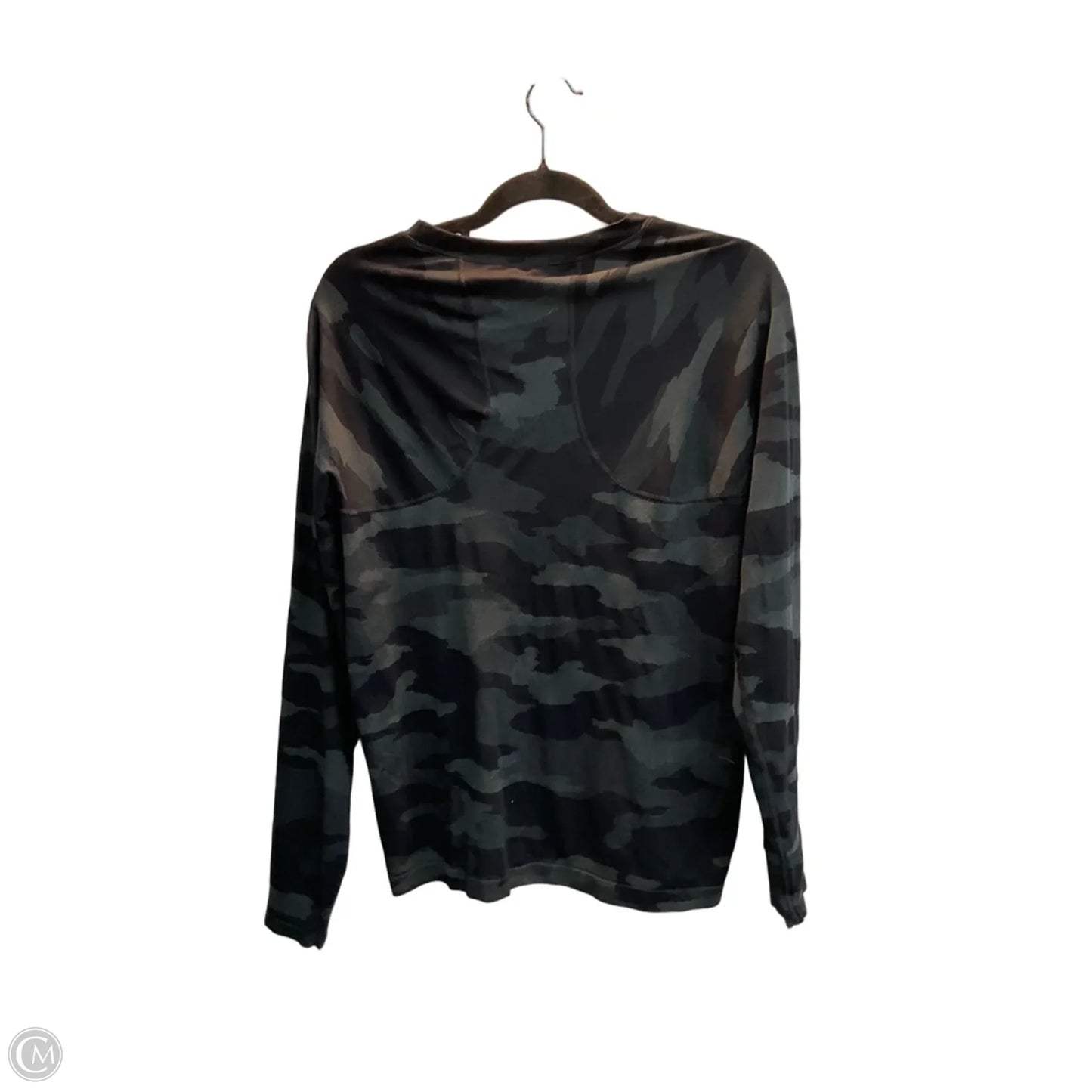 Athletic Top Long Sleeve Collar By Athleta In Camouflage Print, Size: Xl