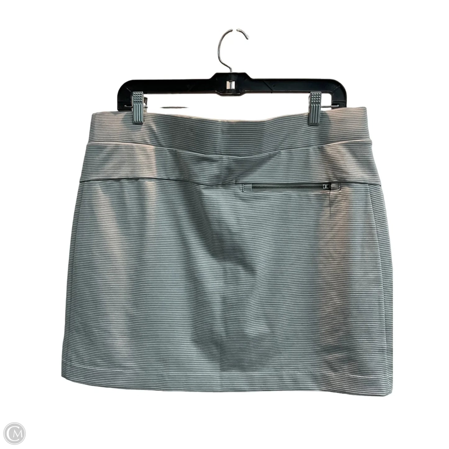 Athletic Skort By Athleta In Striped Pattern, Size: L