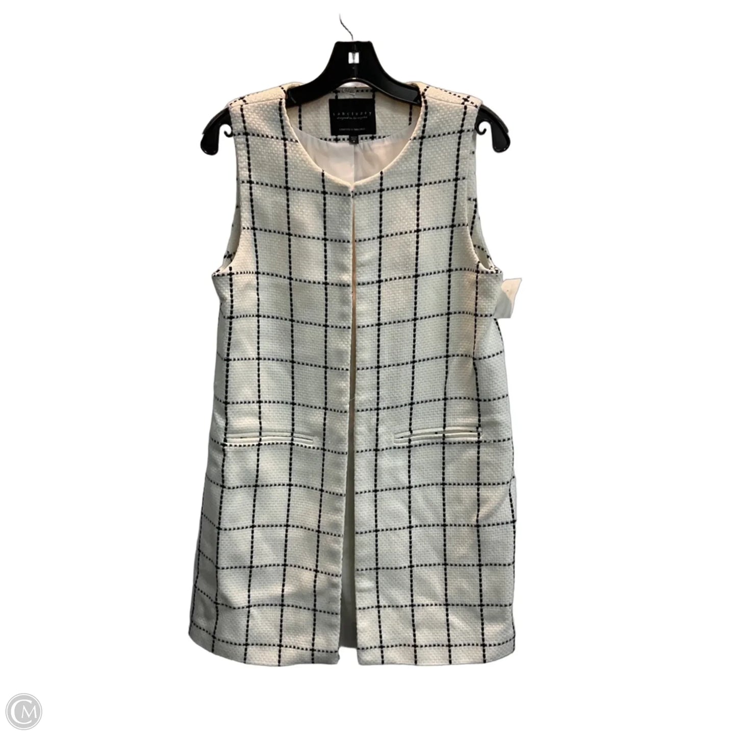 Vest Puffer & Quilted By Sanctuary In Checkered Pattern, Size: M