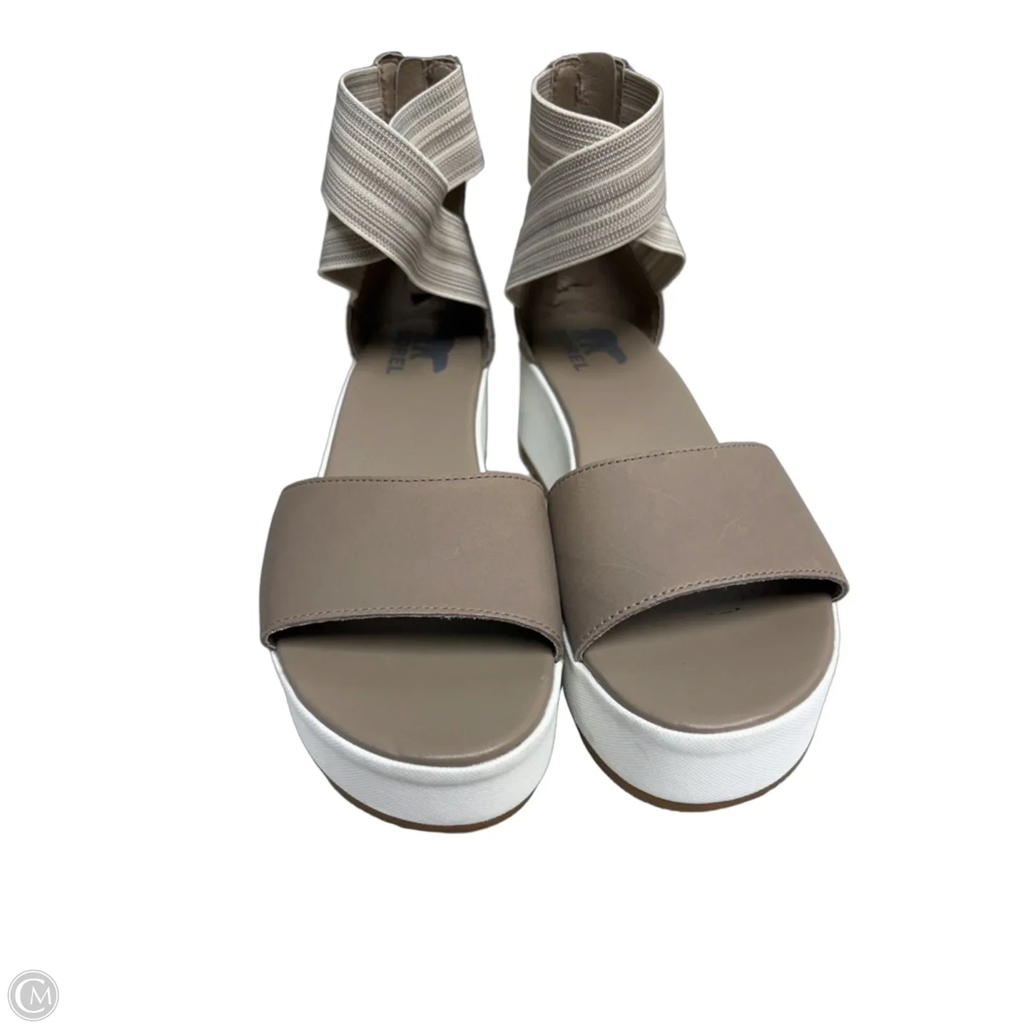 Sandals Heels Platform By Sorel In Tan, Size: 9.5