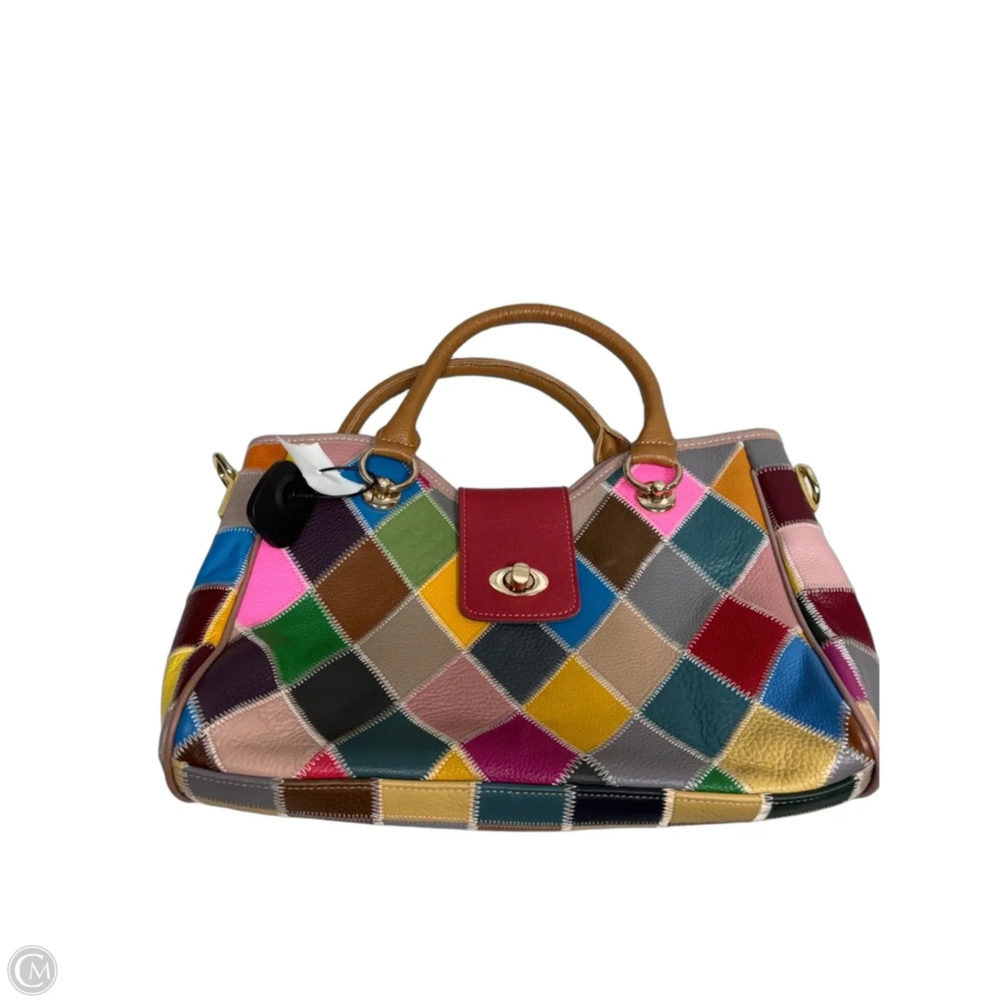 Handbag Leather By Cmc, Size: Medium
