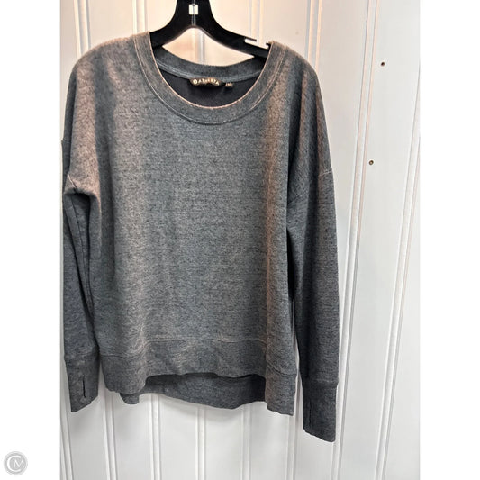 Athletic Sweatshirt Crewneck By Athleta In Grey, Size: L