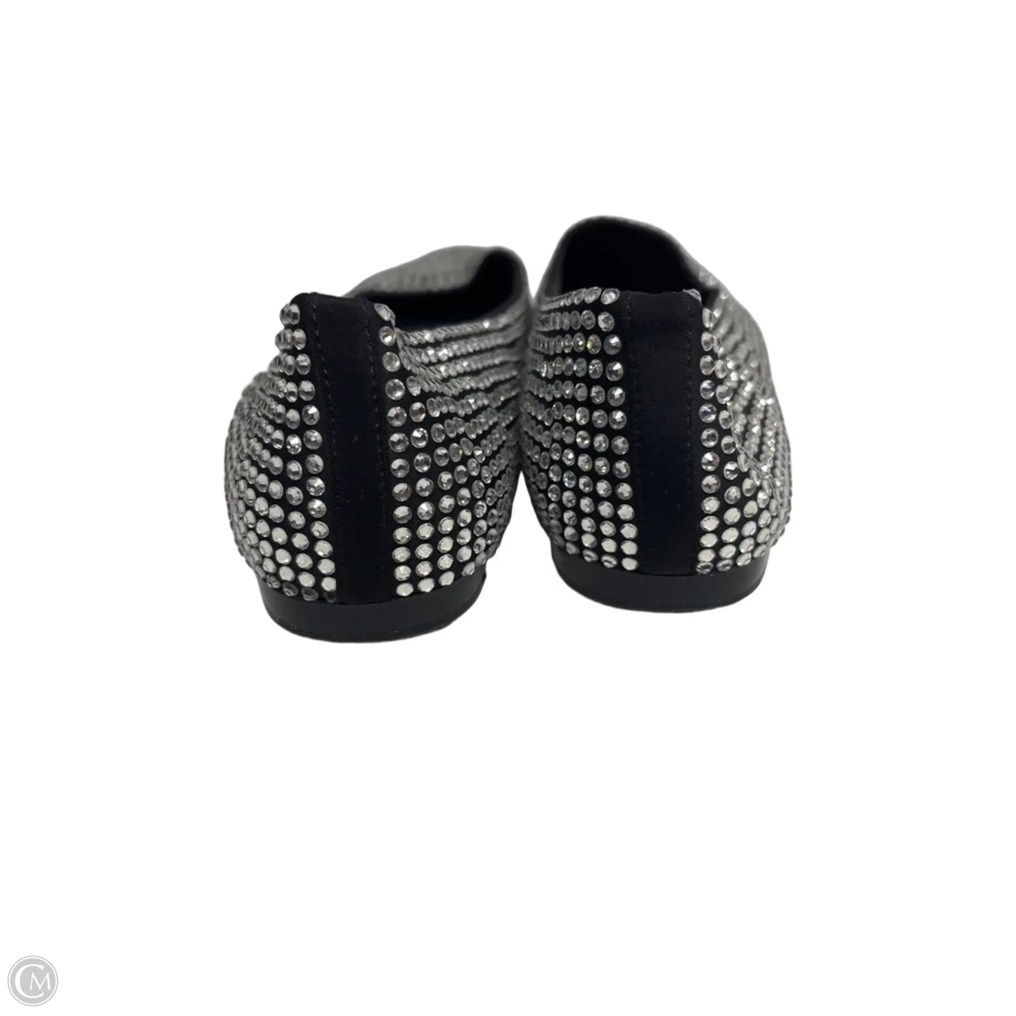 Shoes Flats By Zara In Black & Silver, Size: 8