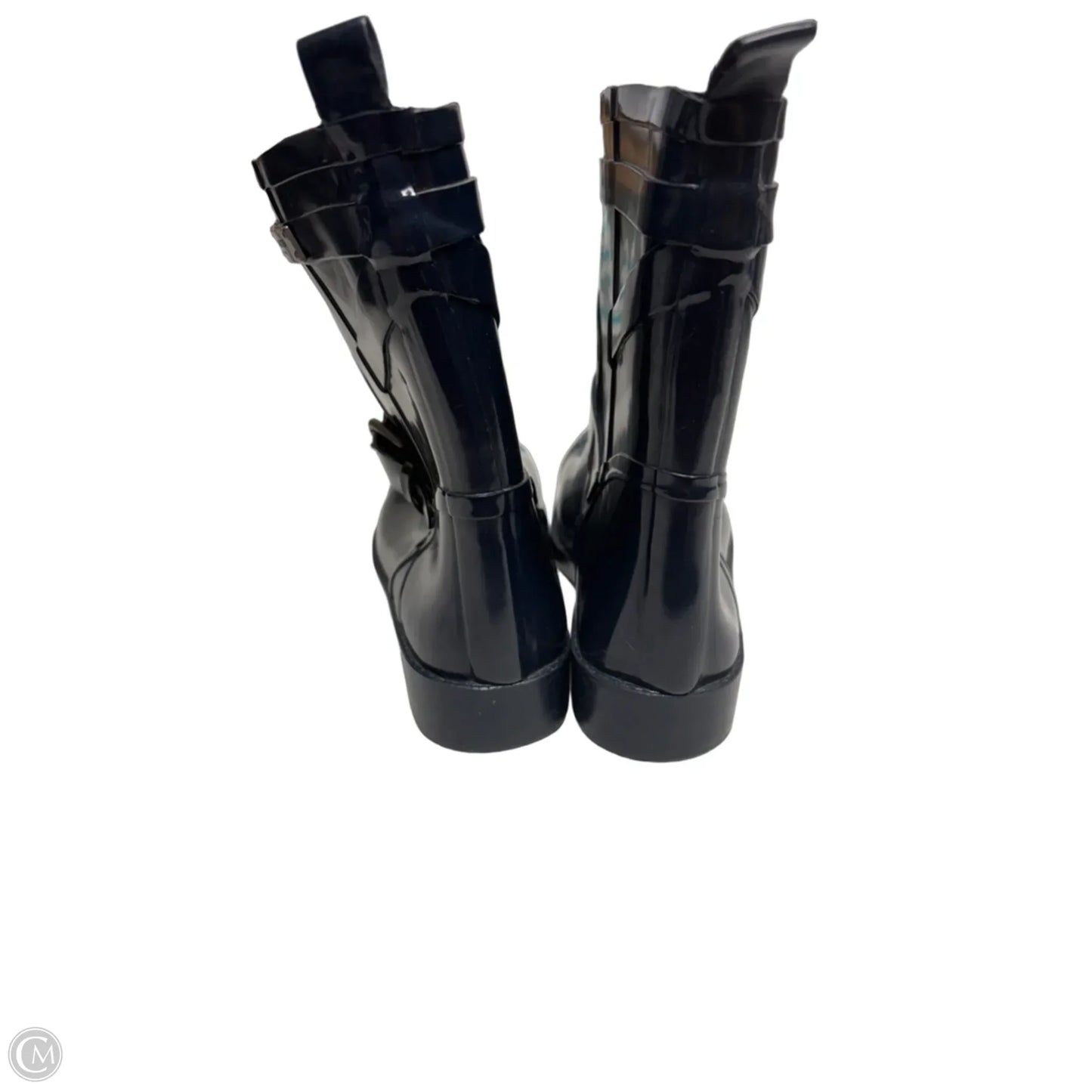 Boots Designer By Coach In Navy, Size: 9