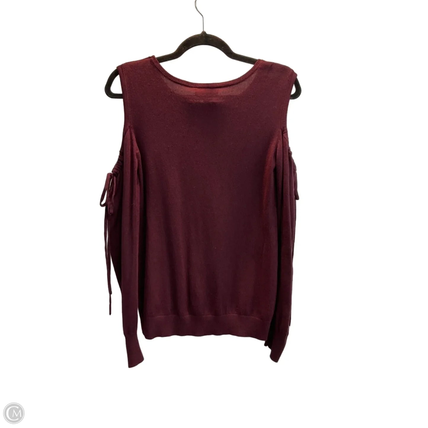 Sweater By Express In Maroon, Size: Xs