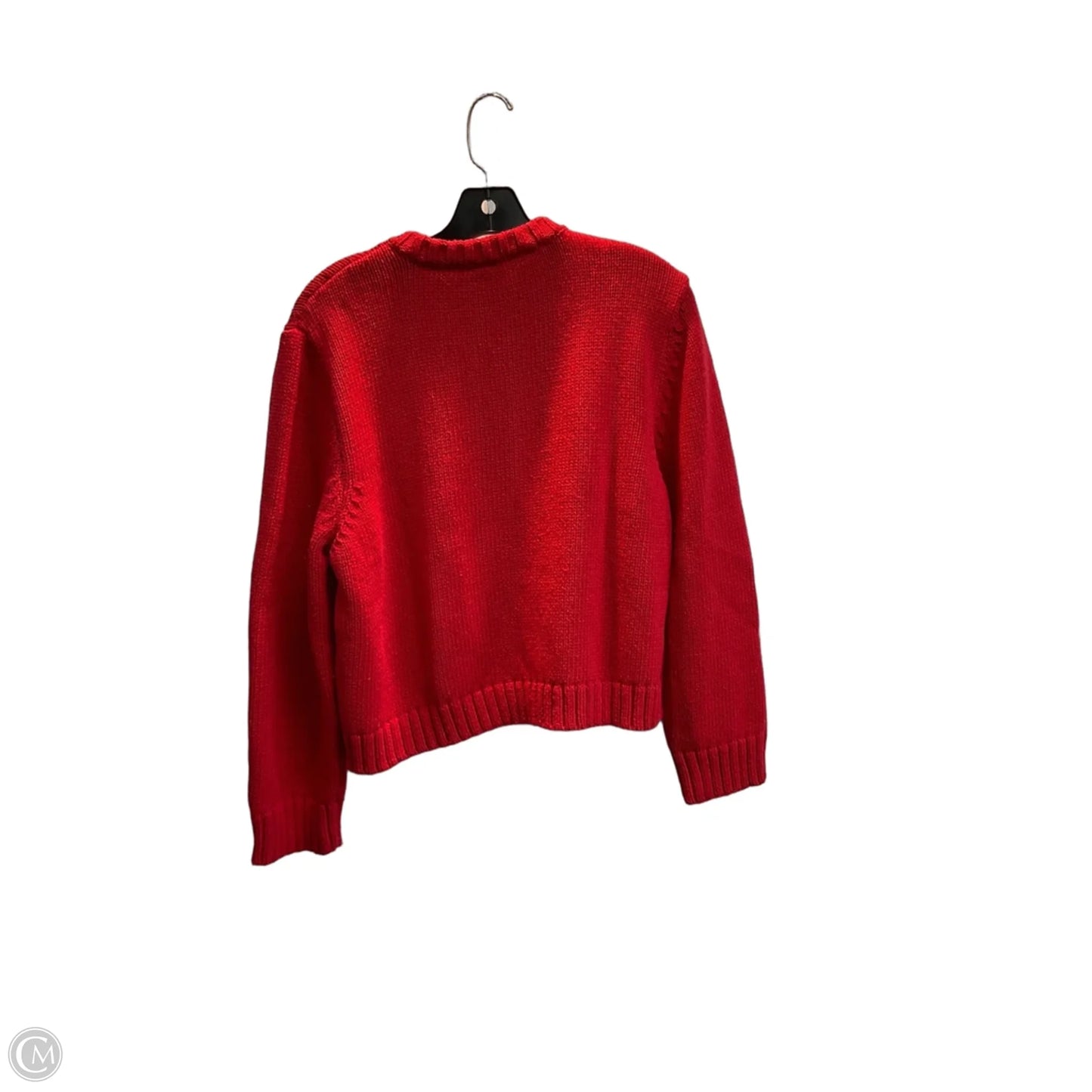 Sweater Cardigan By Zara In Red, Size: Xl